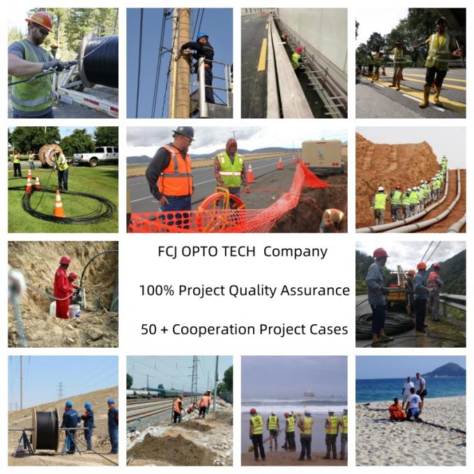 चौथा इनडोर आउटडोर GJYXCH ऑप्टिकल फाइबर ड्रॉप केबल FRP 1 2 4 कोर फाइबर ऑप्टिक केबल 0