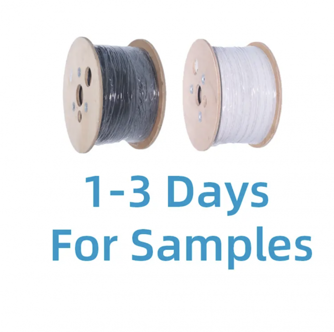 काले/सफेद स्टील तार या एफआरपी फाइबर ऑप्टिक ड्रॉप केबल FTTH फ्लैट GJXH इनडोर चमड़े केबल 2