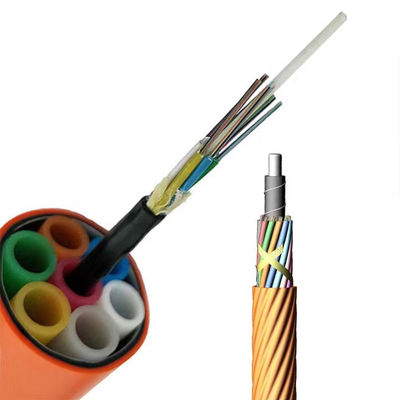 गुणवत्ता  GCYFY Air Blown Fiber Micro Cable 24 48 96 Core Optical Fiber for Duct Network कारखाना