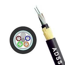 गुणवत्ता  ADSS Fiber Optic Cable Single Mode G652D Double Jacket Outdoor Aerial Self Supporting कारखाना