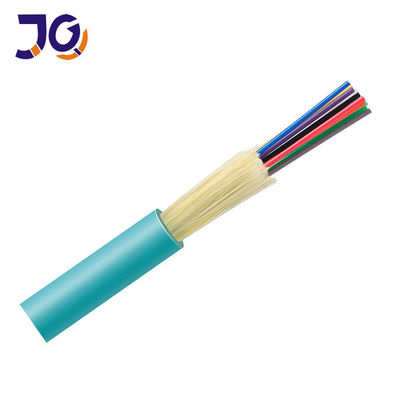 गुणवत्ता  GJFJV10 24 Core Multimode Indoor Fiber Optic Cable OM1 OM2 OM3 LSZH Gigabit Network कारखाना