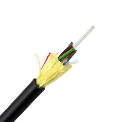 JQ 9.8mm फाइबर ऑप्टिक ADSS केबल 100M/200M/300M/400M स्पैन के लिए