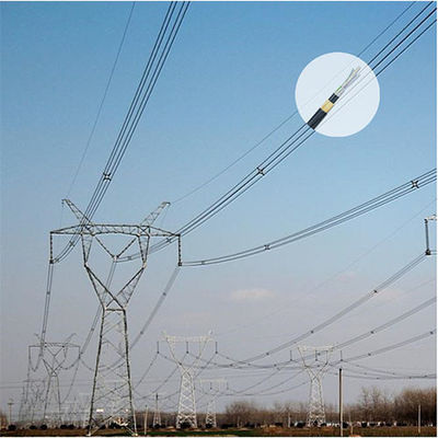 ऑप्टिक फाइबर केबल सिंगल मोड 24 कोर ADSS स्पैन 100 मीटर फाइबर ऑप्टिक केबल