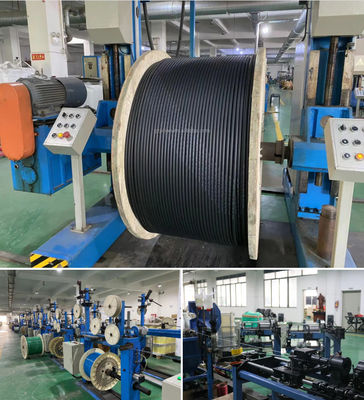 12 24 48 96 144 कोर प्रत्यक्ष दफन GYXTW53 डबल हेड्स डबल कवच फाइबर ऑप्टिक केबल