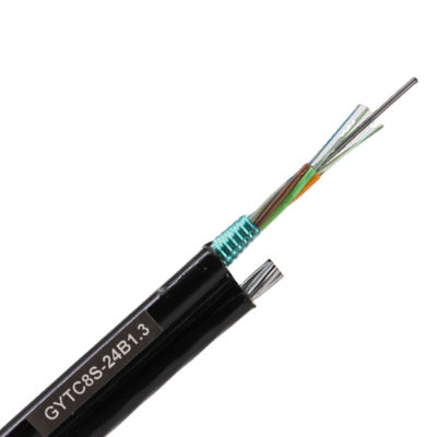 यूवी पीई जैकेट एरियल चित्र 8 फाइबर ऑप्टिक केबल 9.0*14.8 मिमी बाहरी व्यास गति डेटा ट्रांसफर के लिए