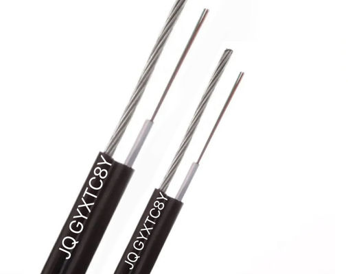 2 4 6 8 10 12 24 कोर एरियल स्व-समर्थन चित्र 8 फाइबर ऑप्टिक केबल GYXTC8Y