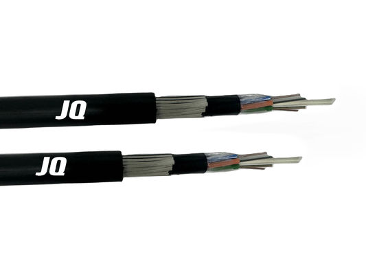 चूहे के प्रतिरोधी लौ retardant GYFTZY63 सीधे दफन फाइबर ऑप्टिकल केबल उच्च गुणवत्ता वाले FRP के साथ ग्लास यार्न