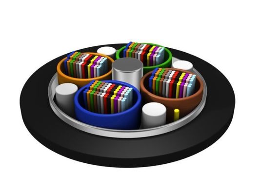 एल्यूमीनियम टेप के साथ GYDTA स्ट्रैंड्ड लेयर फाइबर रिबन ऑप्टिकल केबल