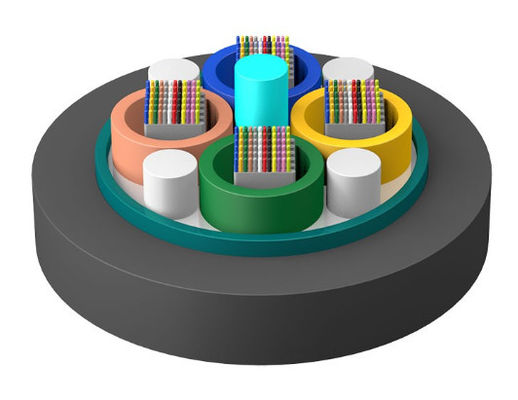 24 48 96 कोर सिंगल मोड आउटडोर रिबन फाइबर ऑप्टिक केबल GYDTA GYDTS