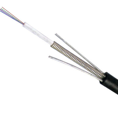 आउटडोर डक्ट एरियल सिंगल मोड G652D फाइबर ऑप्टिकल केबल GYXTW बख्तरबंद 2 4 6 8 12 24 कोर फाइबर ऑप्टिक केबल