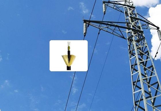 96 कोर एडीएसएस आउटडोर ऑल डायलेक्ट्रिक एरियल केबल ऑप्टिकल फाइबर केबल अरामाइड यार्न के साथ ऑप्टिकल फाइबर एडीएसएस केबल