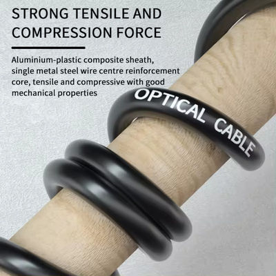 थोक आउटडोर गैर धातु 96 कोर एरियल डक्ट G652D GYFTY फाइबर ऑप्टिक केबल FRP के साथ