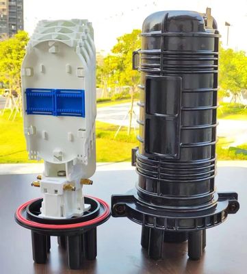 आउटडोर 12 24 48 कोर गुंबद प्रकार बंद फाइबर केबल संयुक्त बॉक्स फाइबर ऑप्टिक स्प्लिस बंद