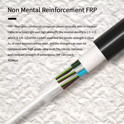 72 कोर GYFTY Gel-filled Nonmetallic Strength Member दूरसंचार फाइबर ऑप्टिक केबल