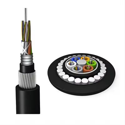 72 कोर GYTA33 प्रत्यक्ष दफन पनडुब्बी फाइबर ऑप्टिक केबल एंटी कृंतक बख्तरबंद फाइबर ऑप्टिक केबल