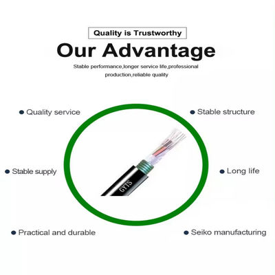 आउटडोर बख्तरबंद स्टील टेप फाइबर ऑप्टिक केबल GYTS GYTA 96 कोर एरियल डक्ट फाइबर ऑप्टिक केबल