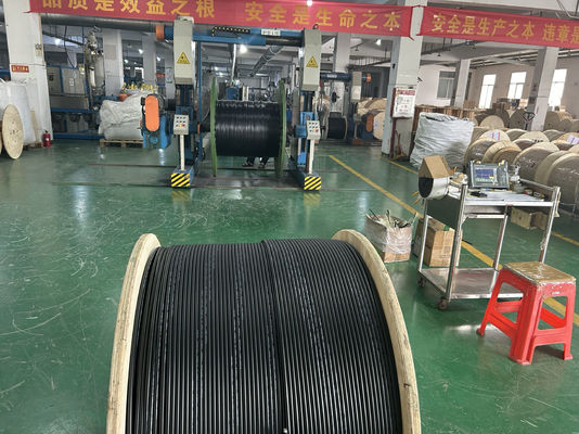 एकल मोड G652D 24 48 कोर ऑप्टिकल प्रत्यक्ष दफन फाइबर ऑप्टिक केबल GYTA53