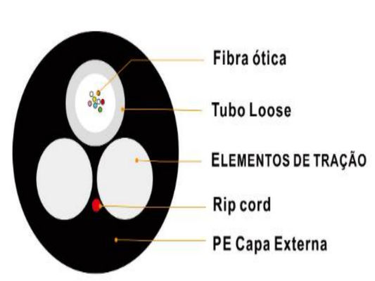एएसयू फाइबर ऑप्टिक केबल एएसयू स्पैन 80 मीटर 100 मीटर 200 मीटर 4 6 8 कोर 12 हिलोस फाइबर केबल जी652 केबल