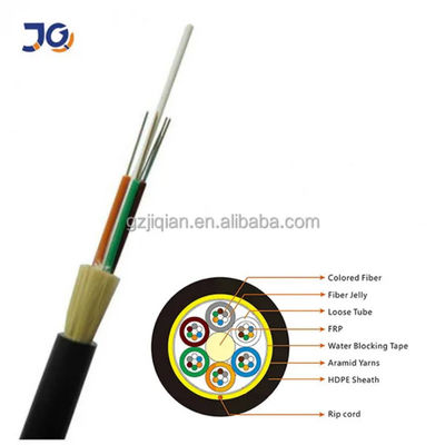 ADSS Fiber Optic Cable Up to 96 Core Single Jacket All Dielectric Self Supporting Outdoor Aerial Optical Cable