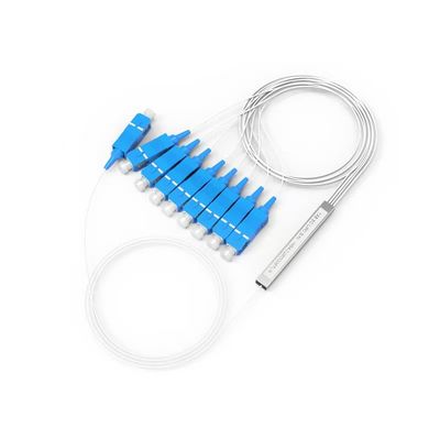 FTTH मिनी स्टील ट्यूब नंगे पीएलसी स्प्लिटर 1x2 1x4 1x8 1x16 फाइबर ऑप्टिकल स्प्लिटर