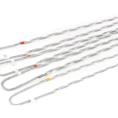 पूर्वनिर्मित तनाव क्लैंप Guy पट्टी ADSS केबल सामान मृत अंत Guy पकड़