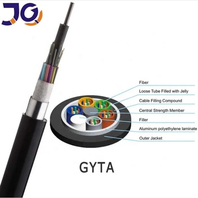 GYTA 2-144 कोर आर्मर्ड फाइबर ऑप्टिक केबल, हवाई डक्ट स्थापना के लिए