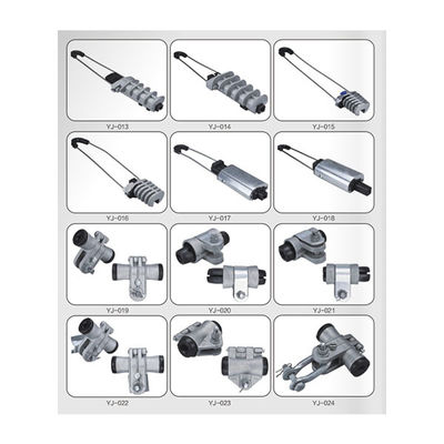 पूर्व निर्मित गाय ग्रिप एल्यूमीनियम मिश्र धातु स्टील 70KN 6-15 मिमी केबल के लिए