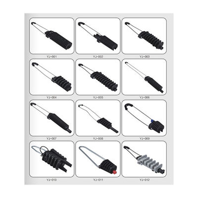 पूर्व निर्मित गाय ग्रिप एल्यूमीनियम मिश्र धातु स्टील 70KN 6-15 मिमी केबल के लिए