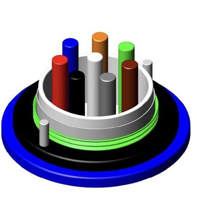 MGXTSV LSZH अग्निरोधी बख़्तरबंद फाइबर ऑप्टिक केबल माइनिंग डक्ट टेलीकॉम