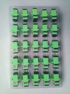 कम प्रविष्टि नुकसान सिंप्लेक्स एससी 1550nm ऑप्टिकल फाइबर एडाप्टर