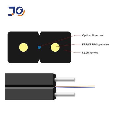 सिंगल मोड LSZH GJXH FTTX FTTB FTTH फाइबर ऑप्टिक ड्रॉप केबल