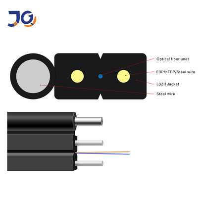 आउटडोर 2 कोर GJYXCH GJYXFCH FTTH ऑप्टिकल फाइबर केबल