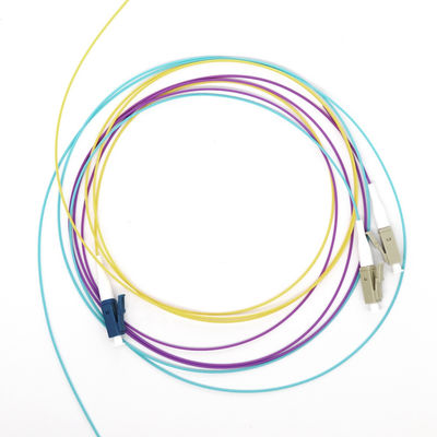 FTTH FTTB 12 कोर ऑप्टिकल फाइबर पिगटेल SC UPC 0.9mm मल्टीमोड पैच केबल