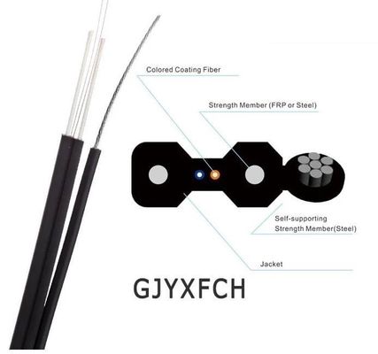 2Core FTTH फाइबर ऑप्टिक ड्रॉप केबल