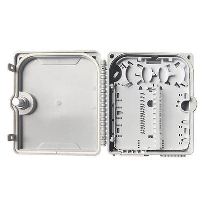 आउटडोर एफटीटीबी 235 * 215 * 70 मिमी 12 कोर फाइबर ऑप्टिक वितरण बॉक्स