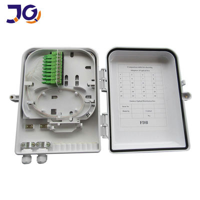 पोल माउंटेड FTTH FTTB FTTX 8cores ऑप्टिकल स्प्लिटर बॉक्स