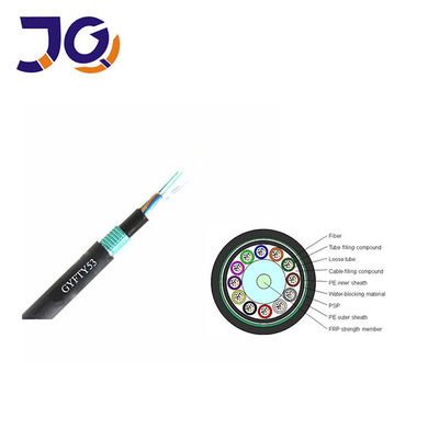 GYFTY53 डबल शीथ बख्तरबंद आउटडोर केबल गैर धातु शक्ति सदस्य फाइबर ऑप्टिकल केबल