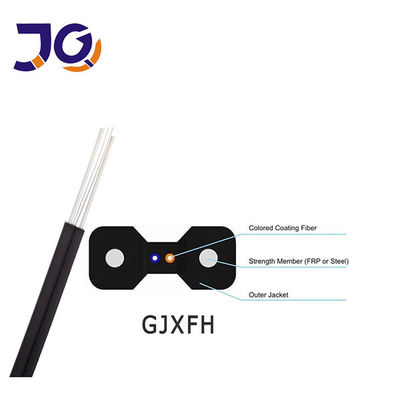 1/2/4 कोर इनडोर फाइबर ऑप्टिक ड्रॉप केबल GJXH-2B6 FTTH g657A2 LSZH जैकेट