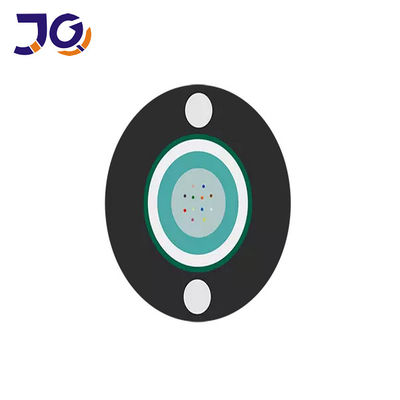 12Core आउटडोर 6.0 मिमी GYFXTY फ्लैट फाइबर ऑप्टिक केबल