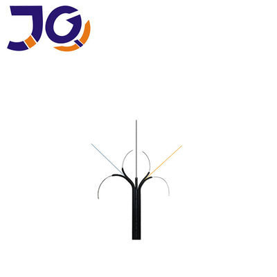 सेल्फ सपोर्टिंग स्टील वायर 1.0 एमएम 2 फाइबर के साथ जी 657 ए 1 फीट ड्रॉप केबल