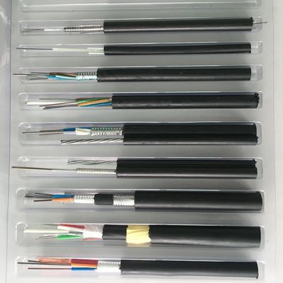 500M चित्रा 8 फाइबर ऑप्टिक केबल स्व समर्थन 48 कोर GYTC8S