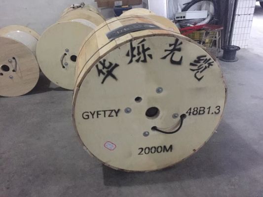 ओवरहेड सेल्फ सपोर्टिंग 48 कोर आउटडोर फाइबर ऑप्टिक केबल GYTC8S