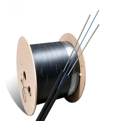स्व-सहायक आउटडोर इंडोर स्टील मैसेंजर वायर FRP G657A FTTH ड्रॉप फाइब्रा ऑप्टिका 1 2 4 कोर फाइबर ऑप्टिक केबल