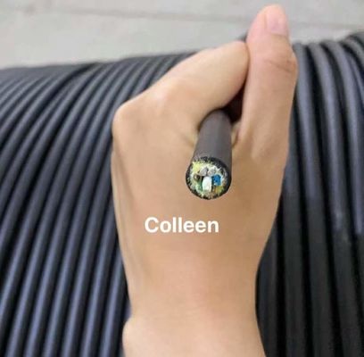 स्वनिर्धारित ब्लैक G652D FRP ADSS फाइबर ऑप्टिक केबल