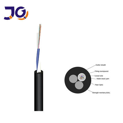 ASU 12 Core 120M Single Modeofc ADSS Fiber Cable With Water Block Yarn