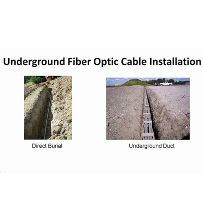 फाइबर केबल GYTS आर्मर्ड डक्ट 24 48 96 144 288 कोर ऑप्टिकल फाइबर केबल