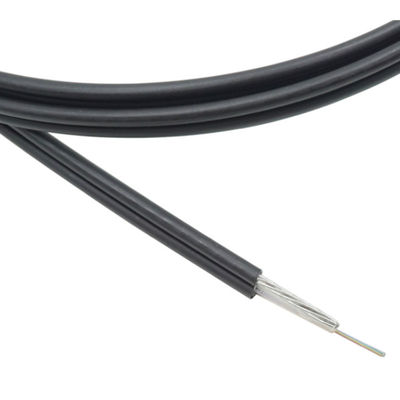 48 कोर फंसे स्टील वायर चित्रा 8 फाइबर केबल पीई जैकेट