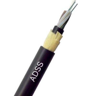 एरियल एडीएसएस 24 फाइबर 100 मीटर स्पैन सिंगल मोड फाइबर ऑप्टिक केबल आउटडोर