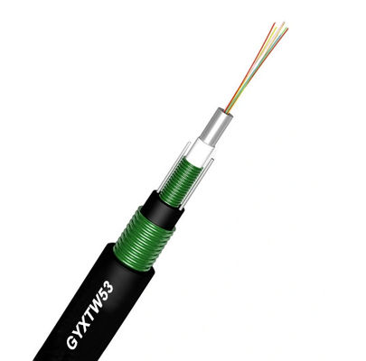 स्टील टेप डबल बख़्तरबंद फाइबर ऑप्टिक केबल G657A प्रकार डक्ट के लिए: