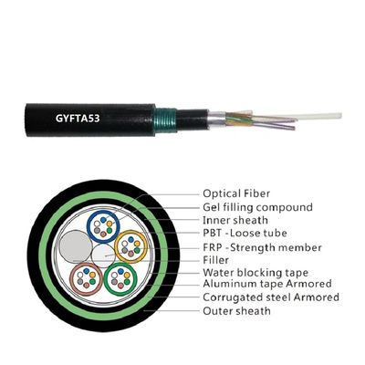 96 कोर GYFTA53 डायरेक्ट बरीड डबल शीथ केबल